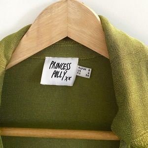 Princess Polly - Party Time Mini Dress Green - size 4